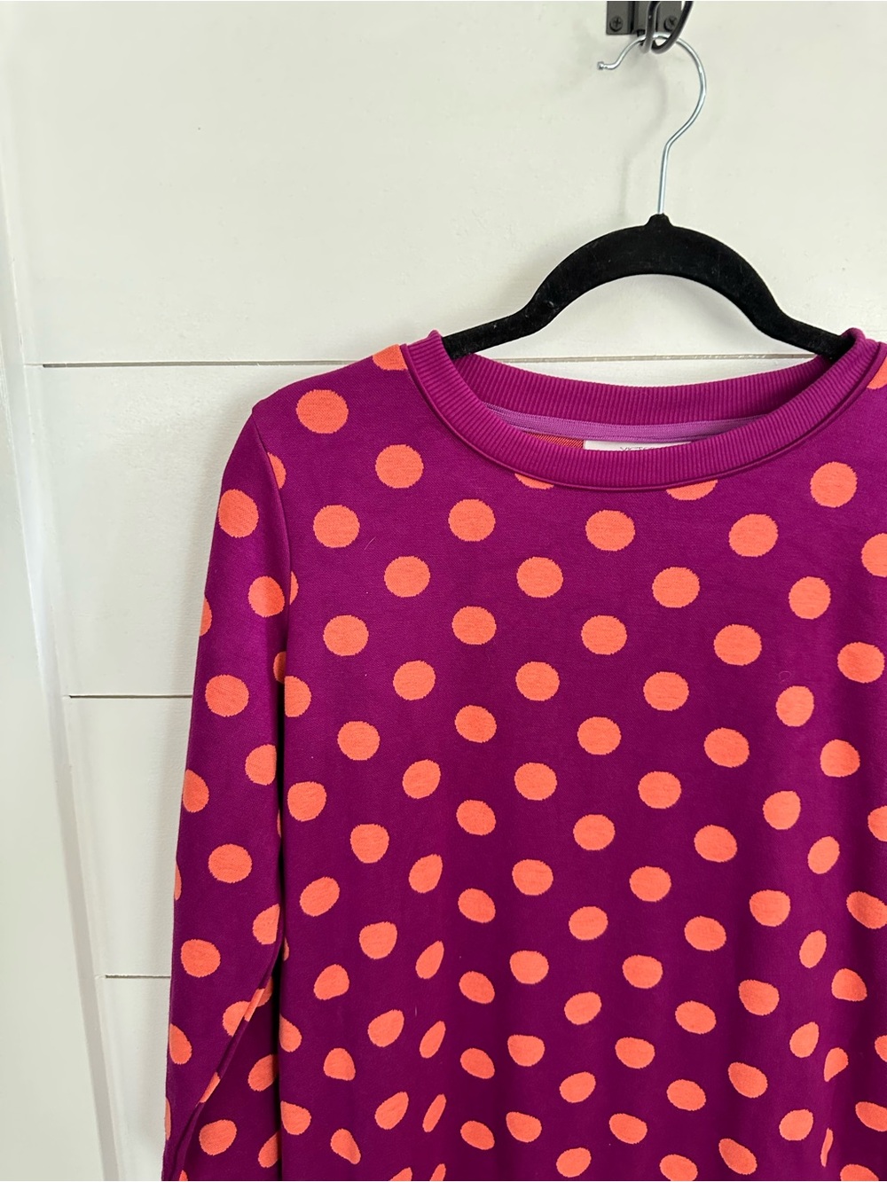 Victor Glemaud X Target S pink-orange polka dot crew neck tunic-dress retro boho - Picture 5 of 12